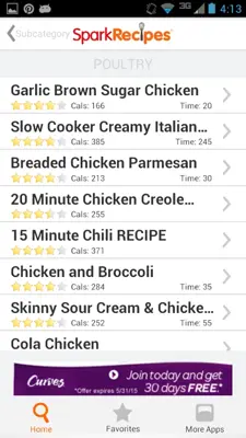 Healthy Recipes - SparkRecipes android App screenshot 0